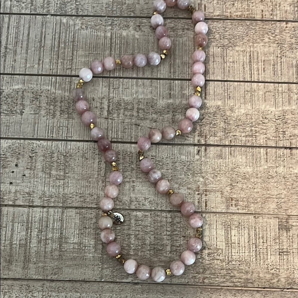 Elegant Pink Beaded Necklace